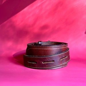 Joan & David Leather Handcrafted Belt.